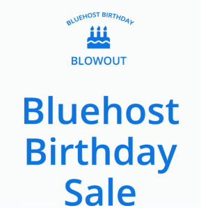 Bluehost Birthday Sale - Web Hosting at $2.65/month